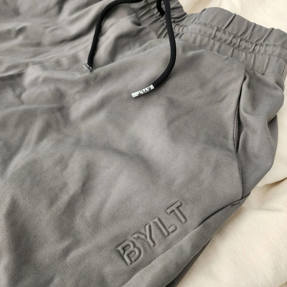BYLT Active Jogger Mens Medium Gray Excellent Tapered Stretch Performance Pants